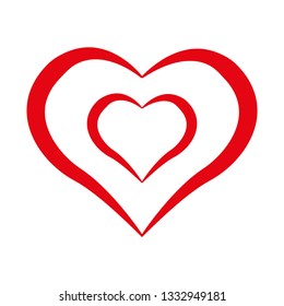 Love heart icon