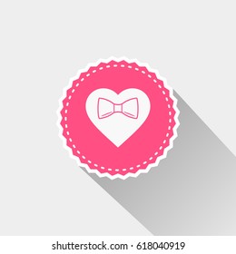 Love and Heart icon with bow