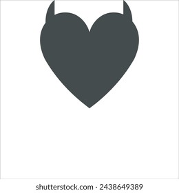 Love or heart icon design illustration flat style isolated on white background.