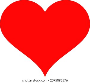 Love heart icon with flat style. Isolated vector love heart icon image on a white background.