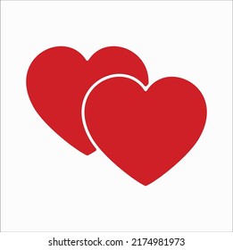 love heart icon illustration line art vector design