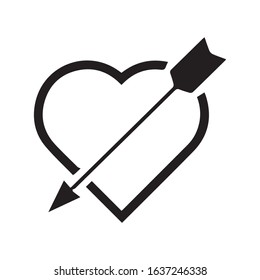 Love and heart icon set