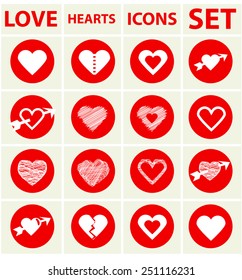 Love Heart Icon Set