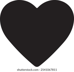 Love Heart icon set for mobile concept and web design silhouette and outline vector illustration design