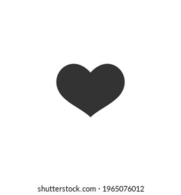 Símbolo del icono del corazón de amor. Ilustración vectorial