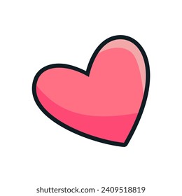 love heart icon valentine day vector illustration template design