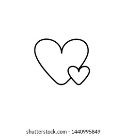 love heart icon vector eps illustrator 