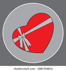 Love Heart Icon Vector. eps 10