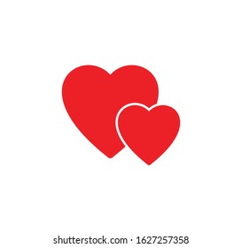 Love heart icon vector illustration