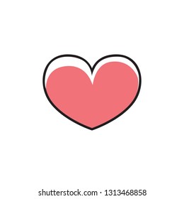 Love Heart icon vector image
