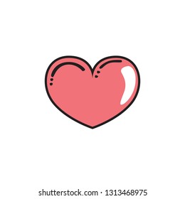 Love Heart icon vector image