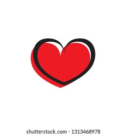 Love Heart icon vector image