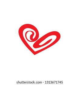 Love Heart icon vector image