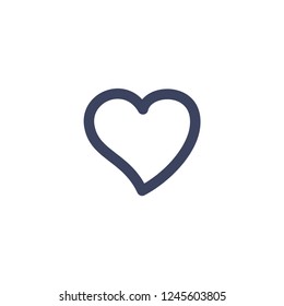 love heart icon vector logo template