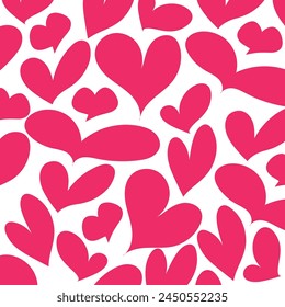 Love Heart Icons Vector Pattern
