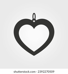 Liebes Herz-Schließsymbol - einfache Vektorgrafik