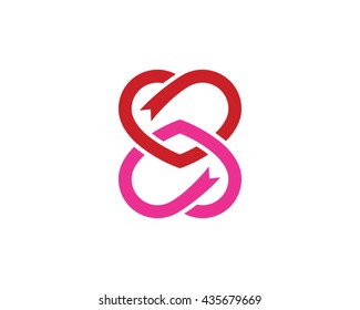 love heart logo and icon