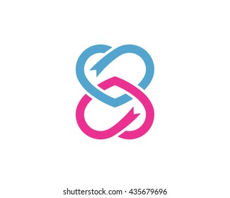 love heart logo and icon