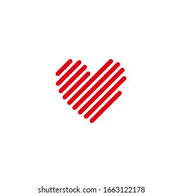 Love or heart logo, icon, symbol vector design. Can use for your design elements, Business logo, website icons, application icons, UI, and More.