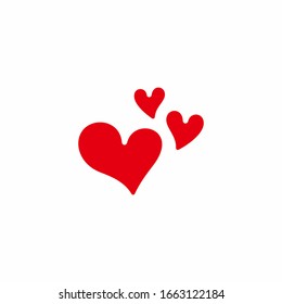 Love or heart logo, icon, symbol vector design. Can use for your design elements, Business logo, website icons, application icons, UI, and More.