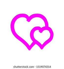 Love heart logo symbol icon vector illustration EPS 10