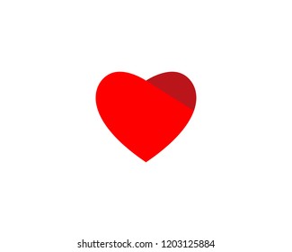 Love heart logo and symbol vector