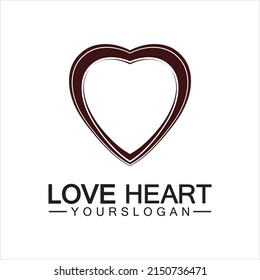  Love heart logo and symbol vector template