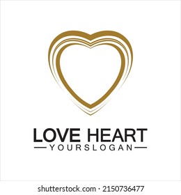  Love heart logo and symbol vector template