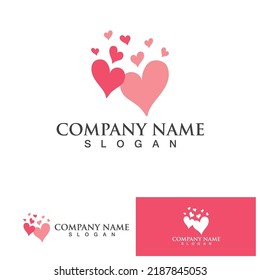  Love heart logo and symbol vector template