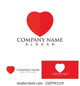  Love heart logo and symbol vector template