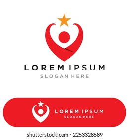  Love heart logo and symbol vector template