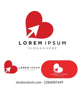  Love heart logo and symbol vector template
