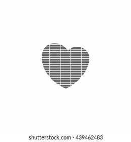 love heart logo vector