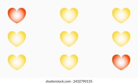 love heart modern and elegant love heart pattern love background. hearts icon vector.