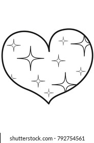 love heart outline