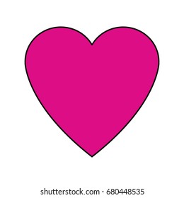 love heart passion romantic cute icon
