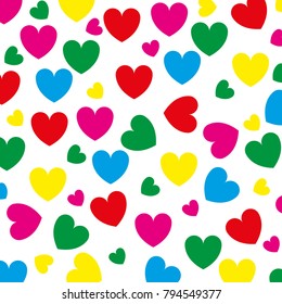 Love Heart Pattern Background 