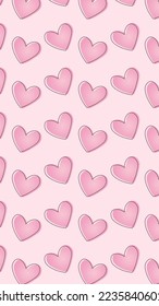 LOVE HEART PATTERN BACKGROUND DESIGN