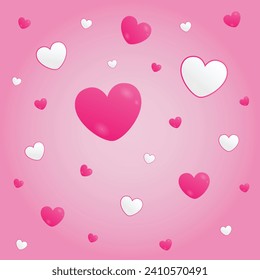 love heart pattern design for love valentine celebrate happy fastival card gift