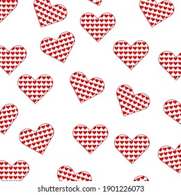 love heart pattern illustration background happy day