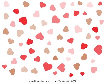 love heart pattern vector design
