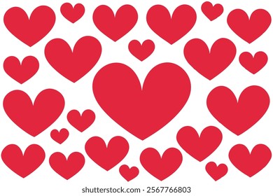 Love Heart Pattern Vector Image - Seamless Romantic Design.