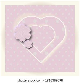 love heart pink day valentine