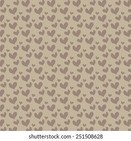 Love Heart Premium Gold Geometric Repeated Pattern Abstract Vector Design