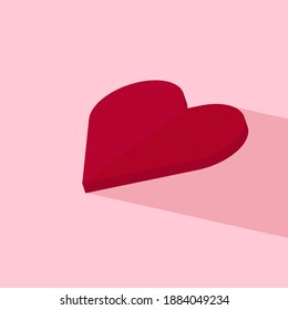 gráficos vectoriales 3d de color rojo de amor