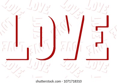 love heart red  art vector 