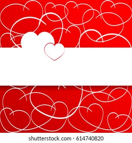 Love Heart. Red Background. Love Shape. Heart Background. Valentines day Texture.