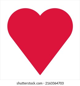 love heart red color for decoration 