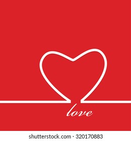 love heart red vector illustration