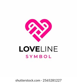 Love Heart Romance Couple Valentine Gift Logo